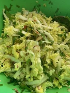 Napa cabbage & cilantro salad