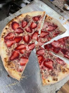 Wonderful strawberry pizza