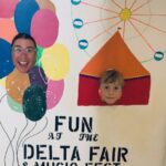 Josephine and Cooper having fun at the Delta Fair