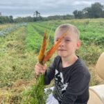 Cooper says, "It's carrot season, yahoo!"