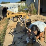 Robin and Randy had an emergency bearing fix first thing Monday morning.