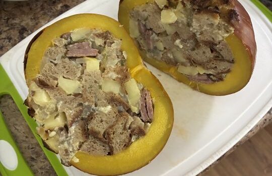 Apple & Sausage Stuffed Pumpkin