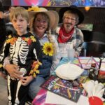 Cooper (L), Josephine (C) and Connie (R) Halloween night 2025