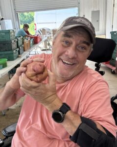 Randy found a potato that looks like grandpa shark, do, do, do to do