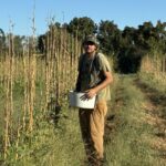 Caught this picture of Jake helping pick the okra