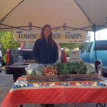 Our first day at the farmers market, April 7, 2012