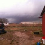 Here is the tornado that came to close to our farm