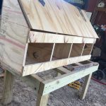 Vew egg laying hen boxes