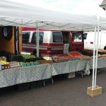 Farmers market booth August 4
