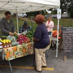 Our farmers market stand in Ashland