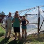 Our greenhouse rebuilding team