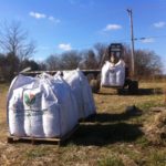Three tons of Mighty Grow, composted chicken manure