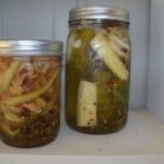 Refrigerator pickles and dilly beans